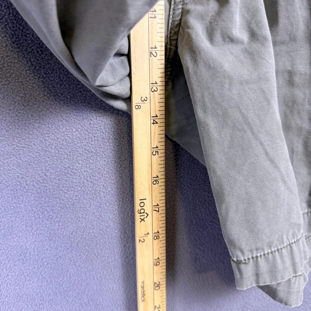 Tommy Bahama Cargo Shorts Mens Large Gray Cotton Elastic Waist Drawstring Relax